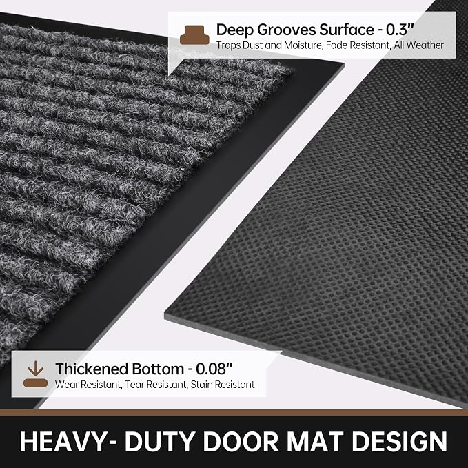 Front Door Mat, Non-Slip Welcome Mats - Image 4
