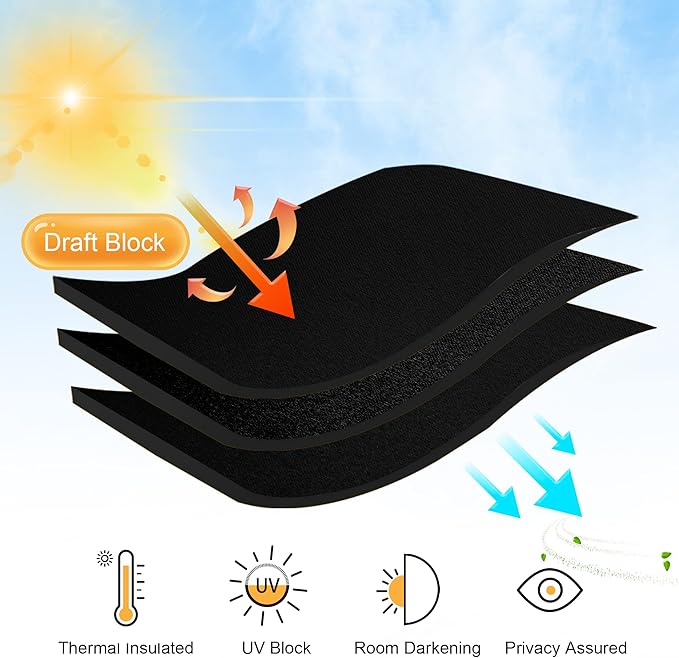 RYB HOME Blackout Curtains Pair - Image 4