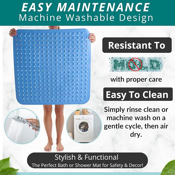 ENKOSI Extra Large Square Non Slip Shower Mat - Image 4