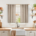 YoungsTex Short Linen Curtains 40 Inch Length by YoungsTex