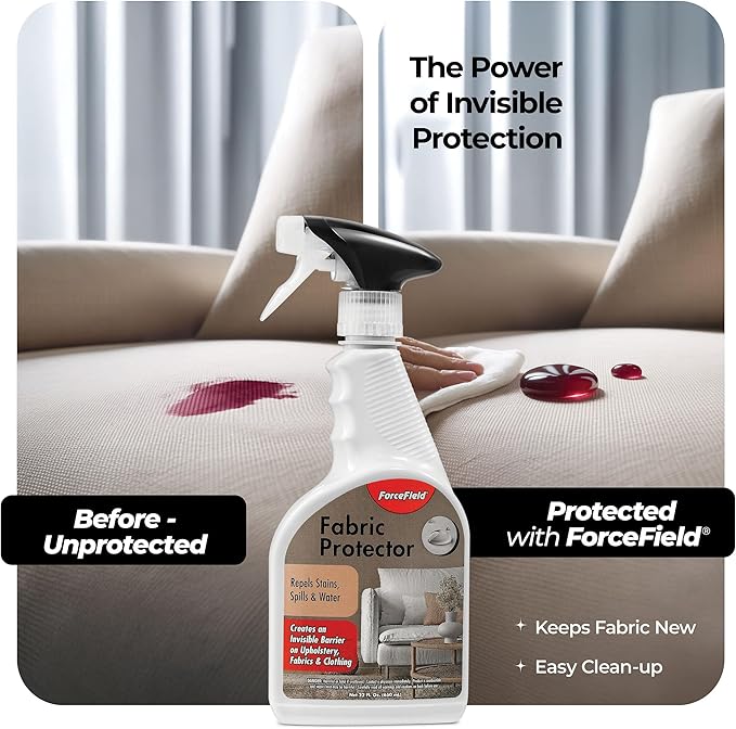 ForceField Fabric Protector Spray – Long-Lasting, Non-Toxic Water & Stain - Image 5