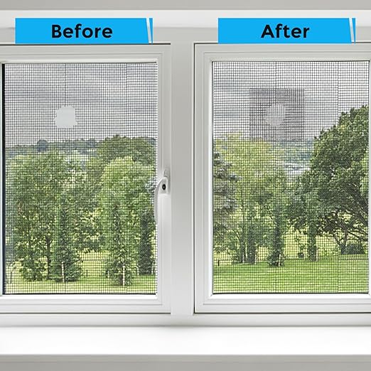 Grey Window Screen Repair Tape, 4IN X 25FT Screen Repair Kit - Image 4