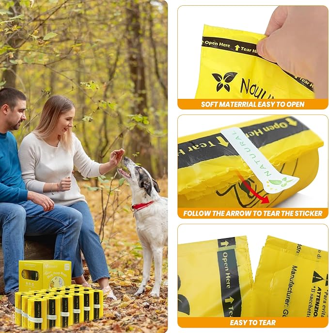 Certified Compostable Dog Poop Bags-270 Bags 18Rolls, Poop Bags - Image 3