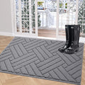 Door Mat Indoor Doormat, Entryway Rug Door Mats Non-Slip Rubber Backing by JEEDOVIA