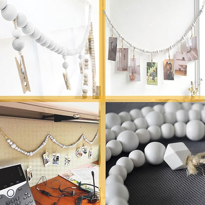 8 Feet Wooden Beads Garland - Image 7