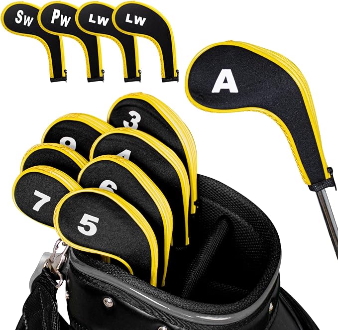 Golf 12pcs Thick Synthetic Golf Iron Head Covers Set Headcover Fit All Brands - Image 5