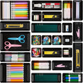 Vtopmart 25 PCS Office Desk Drawer Organizers Set, 4-Size Versatile Plastic by Vtopmart