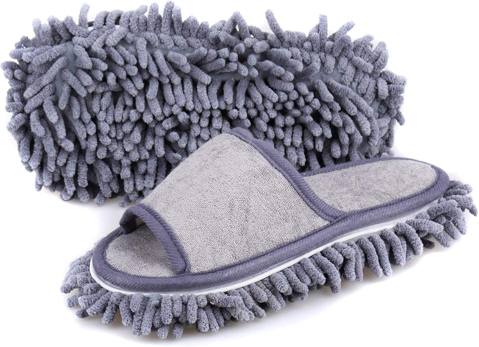 Women's Microfiber Floor Cleaning Mop Slippers by Friendly+House