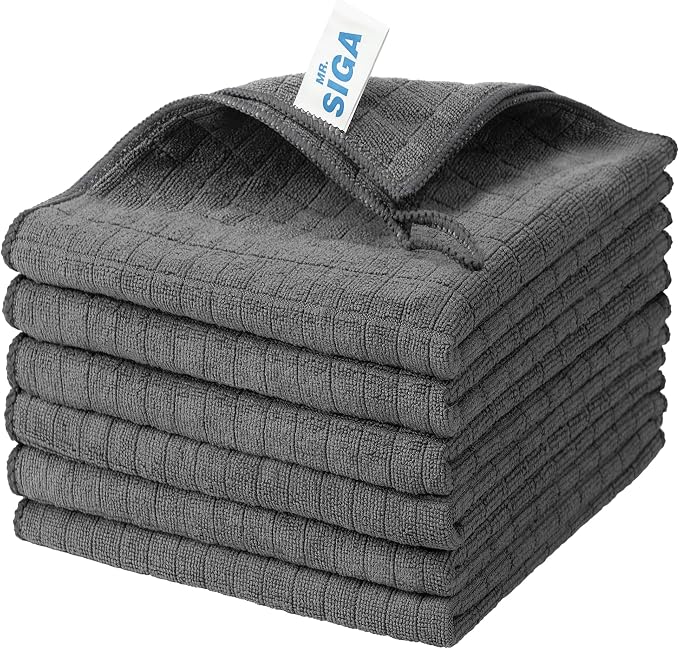 MR.SIGA Microfiber Cleaning Cloth, All-Purpose Cleaning Towels, Size 13.8 x by MRSIGA
