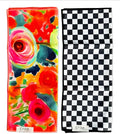 2 Double Sided Microfiber Hand Towels, 17x27 Inches Waffle Design Kitchen by CraeHome