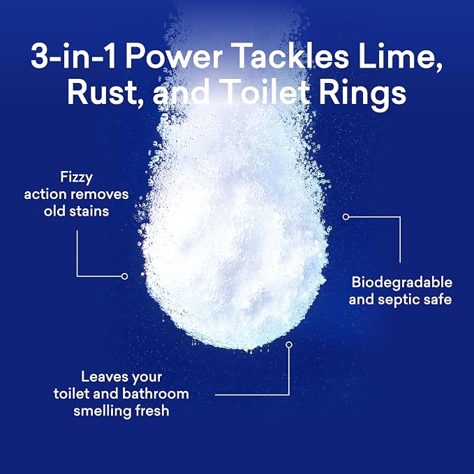 BLUELAND Toilet Bowl Cleaner Tablets, Peppermint Eucalyptus, Plastic-Free - Image 3