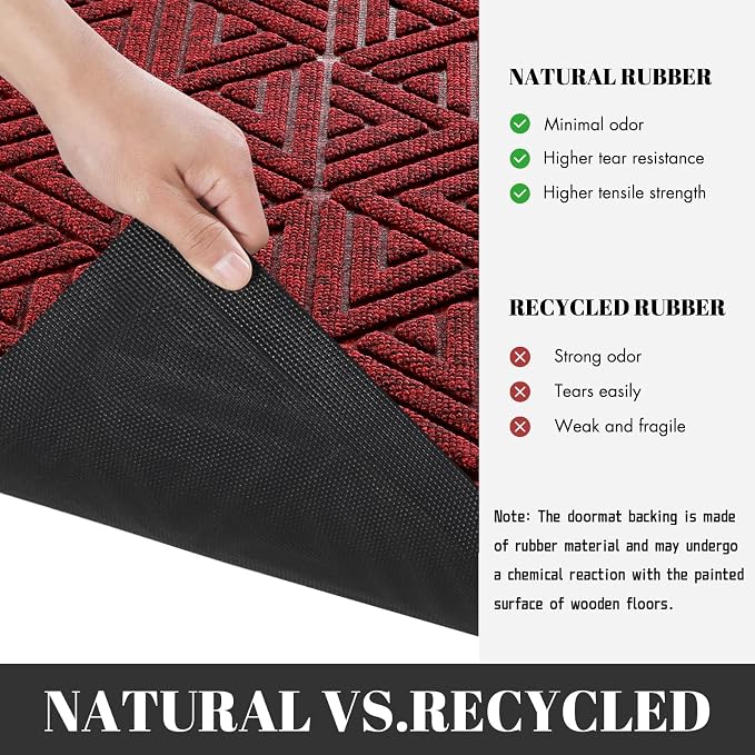 Yimobra Extra Large Door Mat 60x32, All-Weather Waterproof Non-Slip Welcome - Image 5