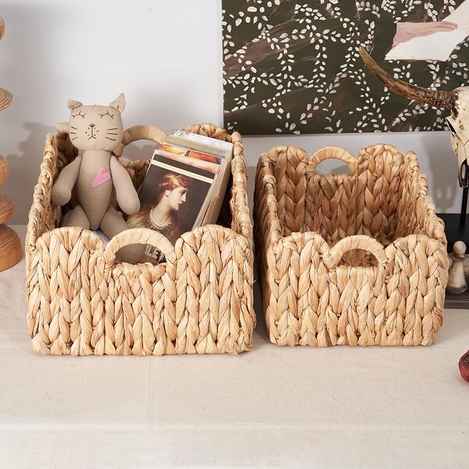 Scalloped Basket Wicker & Rattan Storage Basket - Image 6