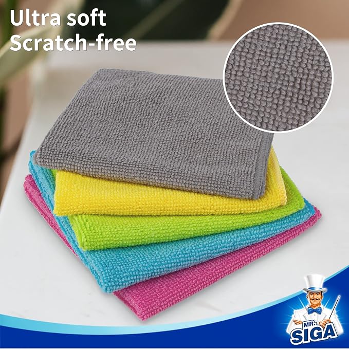 MR.SIGA Microfiber Cleaning Cloth, All-Purpose Cleaning Towels, Size 11.8 x - Image 7