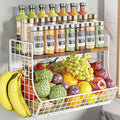 Magnetic Shelf for Fridge with Wood Lid, Fruit Potato and Onion Storage Bins by Unknown