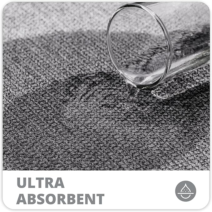 Bathroom Rugs Set 2 Pieces, Thin Bathroom Mats, Toilet Rugs, Quick Dry - Image 4