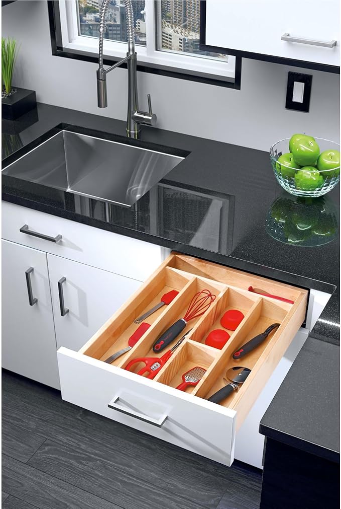 Rev-A-Shelf Trim-to-Fit Silverware Drawer Organizer - Image 2