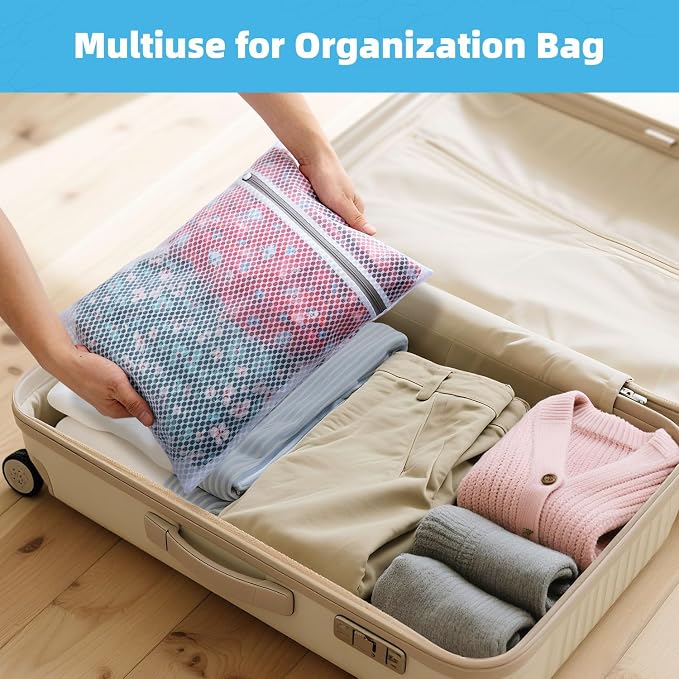 6-Pack Honeycomb Mesh Laundry Bags - Image 6