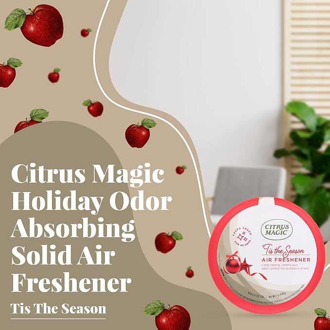 Citrus Magic Holiday Odor Absorbing Solid Air Freshener, 'Tis the Season - Image 3