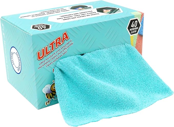 40 Pack Microfiber Cleaning Cloth - Image 8