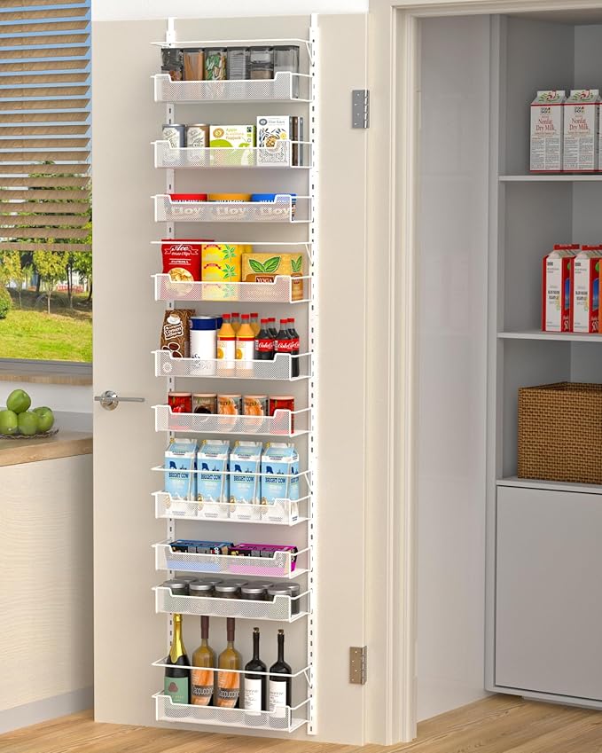 Over the Door Pantry Organizer, 10-Tier Over the Door Organizer by VyGrow