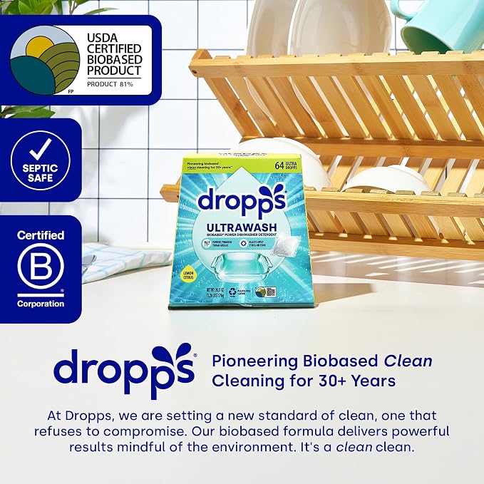 Dropps UltraWash Dishwasher Pods, Fresh Rain - Image 6