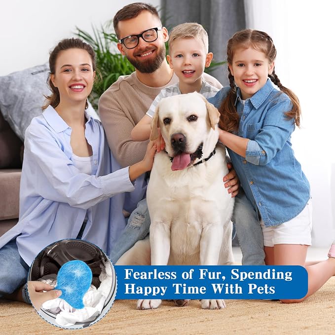 12PCS Pet Hair Remover for Laundry, Reusable Laundry Pet Hair Catcher, Soft - Image 5