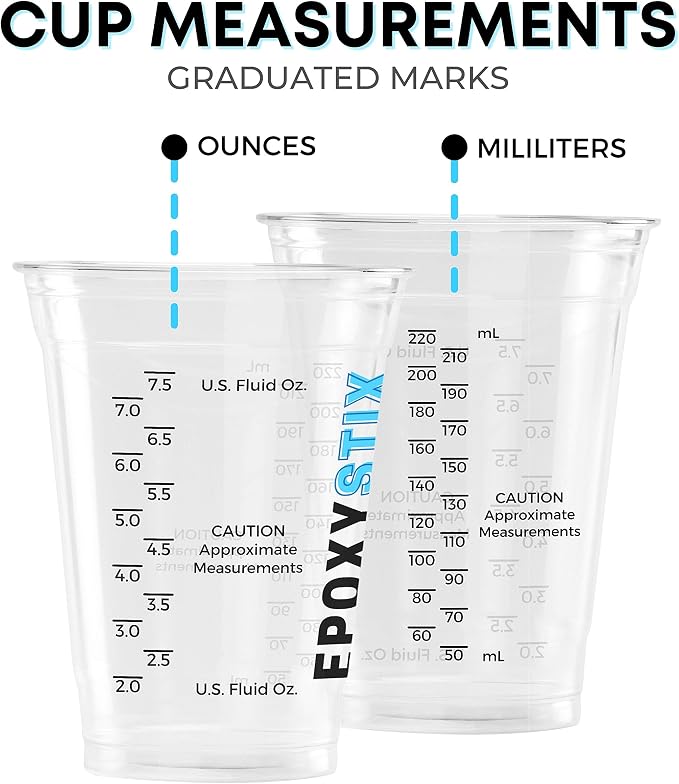 10oz Disposable Measuring Cups for Mixing Epoxy Resin - Image 2