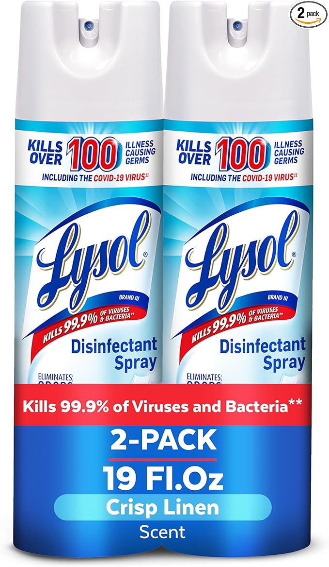 Lysol Disinfectant Spray, Household Essential Cleaning Supplies, Antibacterial by Lysol