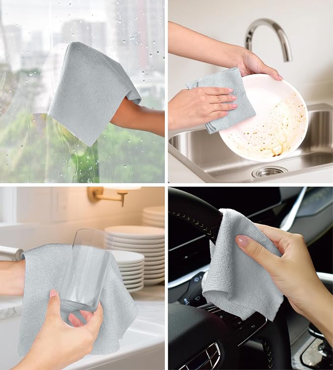 Roll of Microfiber Cleaning Cloth –100 Pack, Tear Away Microfiber Towels - Image 6