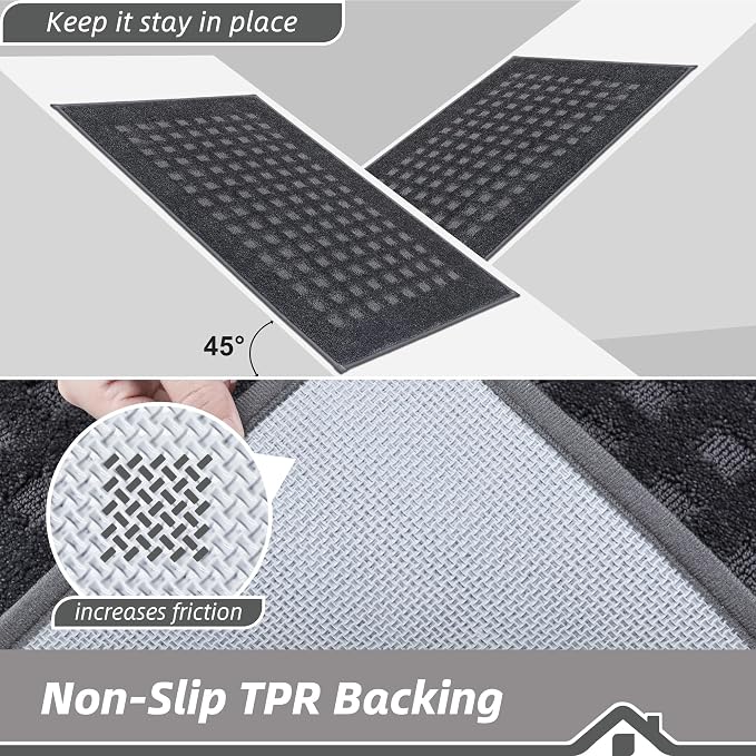 BEQHAUSE Waffle Door Mats Indoor 20"x32", Dog Mat - Image 5
