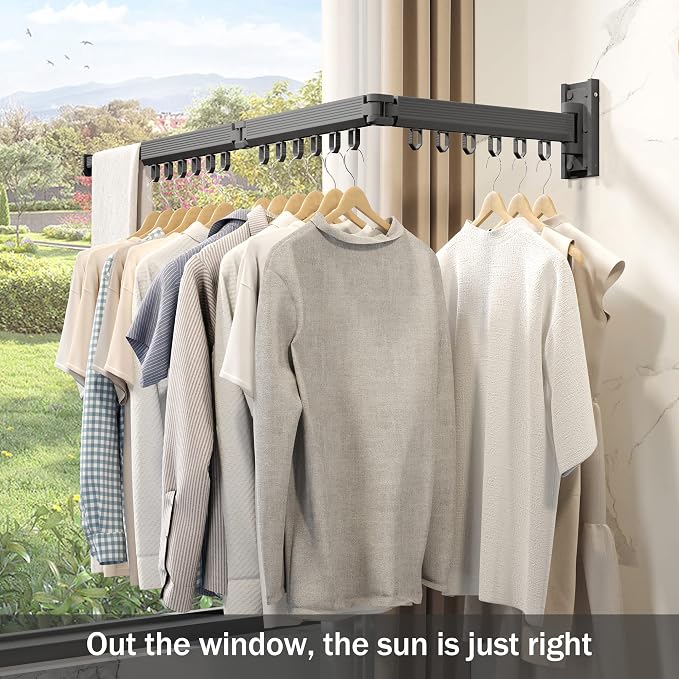 Wall Mounted Clothes Drying Rack - Image 3