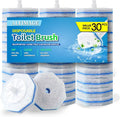 30Pcs Disposable Toilet Wand Refills Easy Cleaning Toilet Bowl Fiber Wand Heads by Unknown