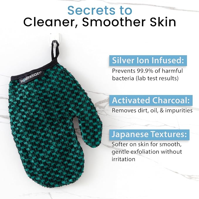 Japanese Exfoliating Mitt for Shower - Image 3