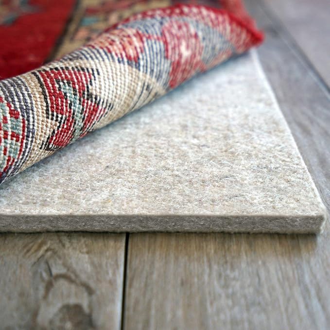 RUGPADUSA - Eco-Plush - 7' Square - 3/8" Thick - 100% Felt - Extra Cushioned by RugPadUSA