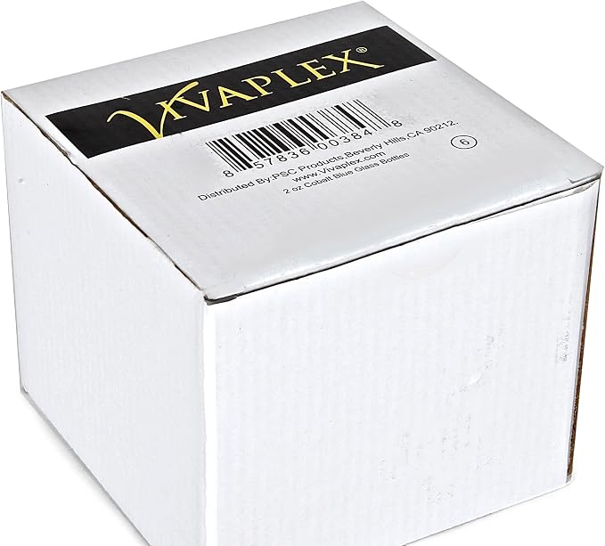 Vivaplex 6, Cobalt Blue, 2 oz Glass Bottles, - Image 2