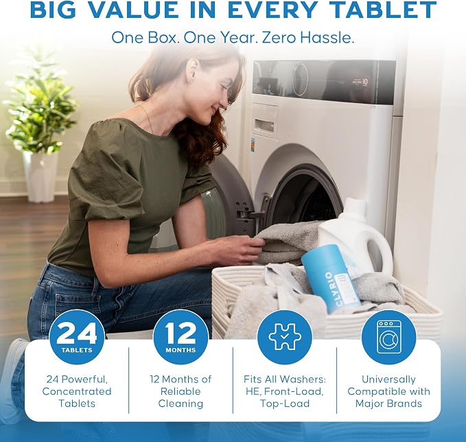 Clyrio Washing Machine Cleaner, 1-Year Supply of Washing Machine Cleaning - Image 4