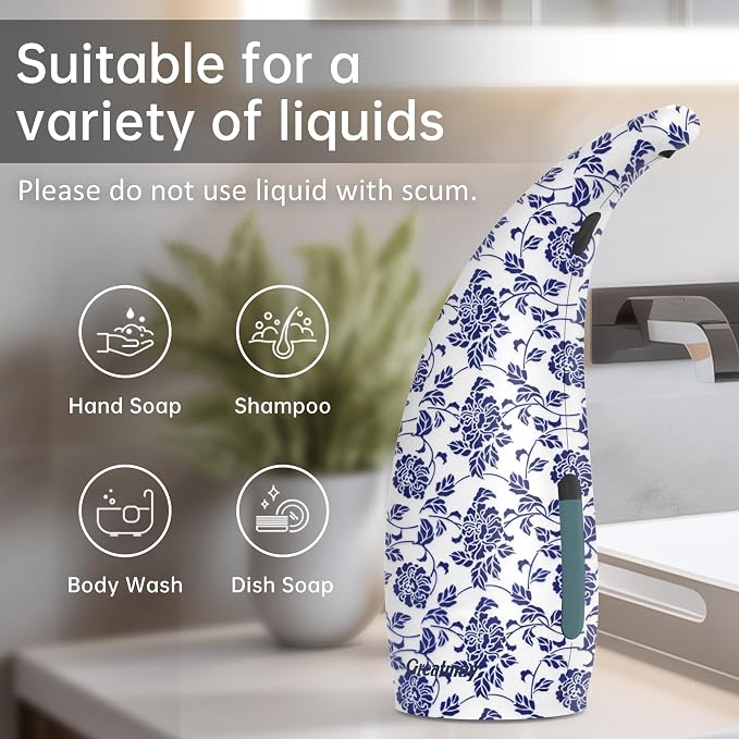 Adjustable Automatic Soap Dispenser Touchless, 4 Adjustable Levels Touchless - Image 5