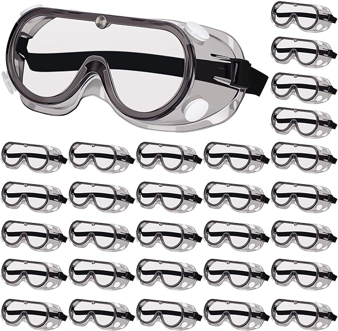 Yunsailing Protective Safety Goggles Lab Over Glasses Clear Anti Fog Eye by Yunsailing