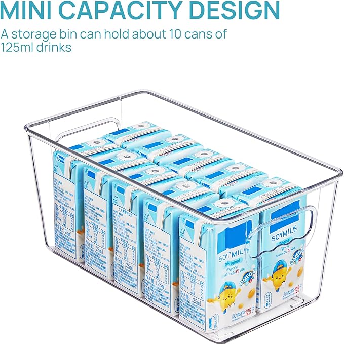 Vtopmart Clear Plastic Pantry Organizer Bins, Countertops, Freezer Organization - Image 4