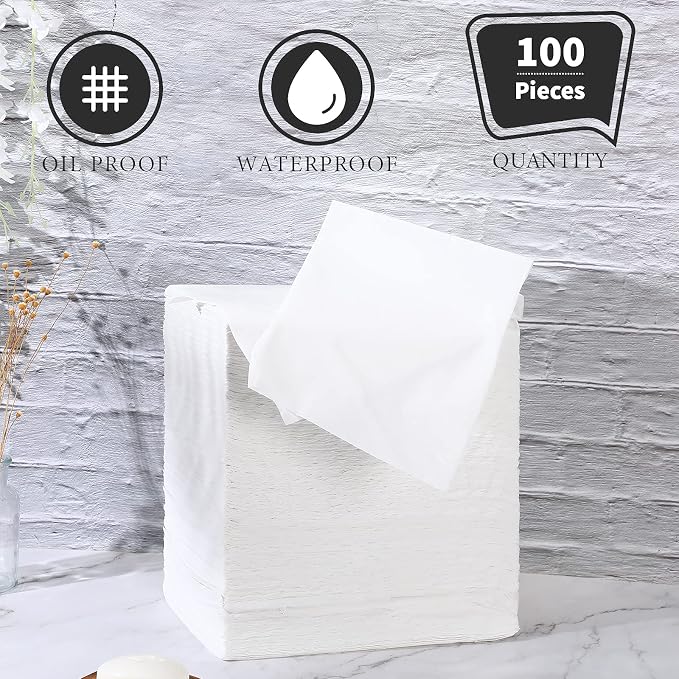 Breling 100 Pcs 31.5 x 71 Inch Disposable Bed Sheets Oil-proof PE Film Massage - Image 6