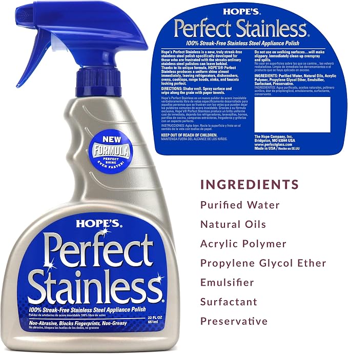 HOPE'S Perfect Stainless Steel Cleaner and Polish - Image 2