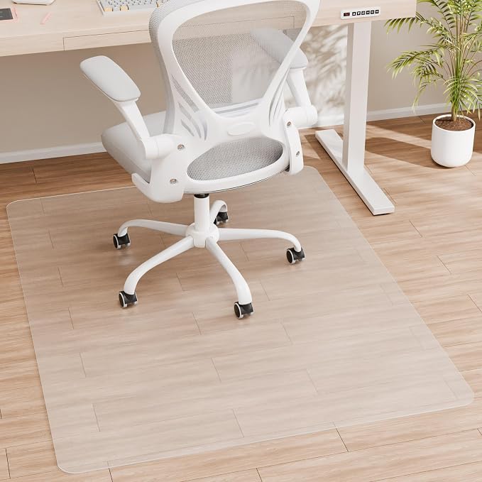 Office Chair Mat for Hardwood Floor, Easy Glide, Protects Hard Surfaces from by HOMEK