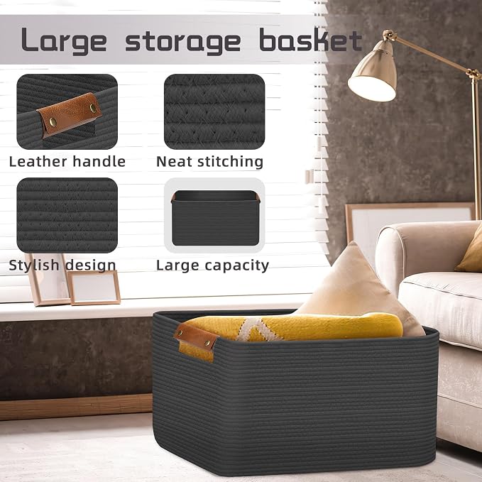 Large Collapsible Laundry Basket, Clothes Hamper - Image 3