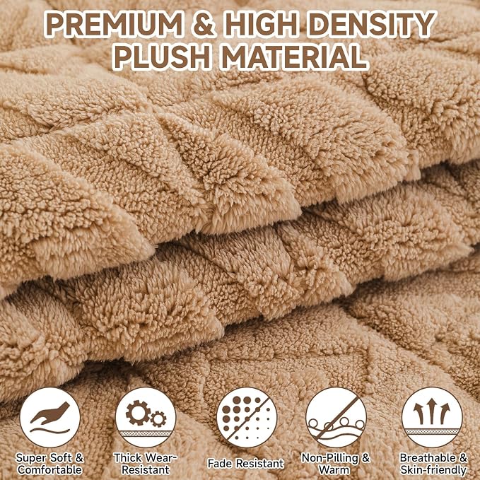 OTOB Plush Couch Cover for Dogs Washable, Non Slip Fuzzy Soft Armrest Backrest - Image 3
