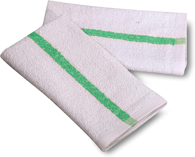 GOLD TEXTILES New Cotton Blend White Restaurant Bar Mops Kitchen Towels - Image 4