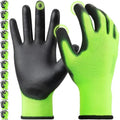Kebada W1 Work Gloves for Men and Women, PU Coated Safety Gloves by KEBADA