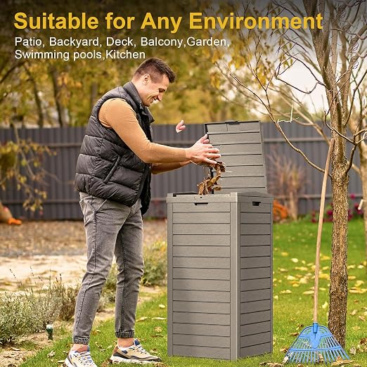 31 Gallon Outdoor Trash Can - Image 5