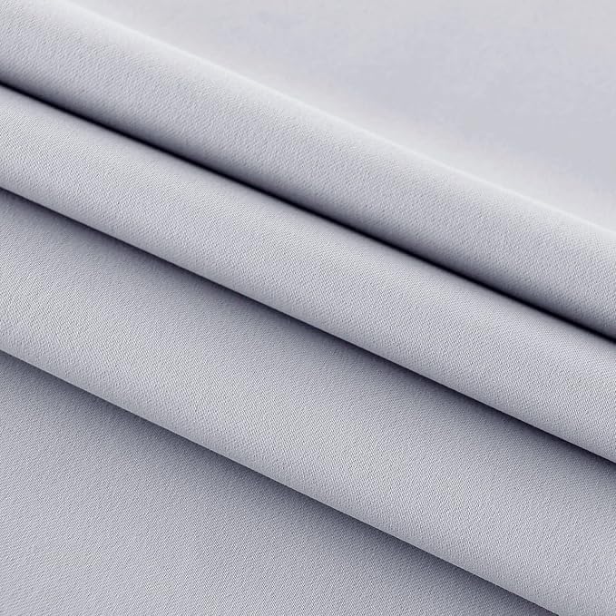 DWCN French Door Curtains – Rod Pocket Thermal Blackout Curtain - Image 4