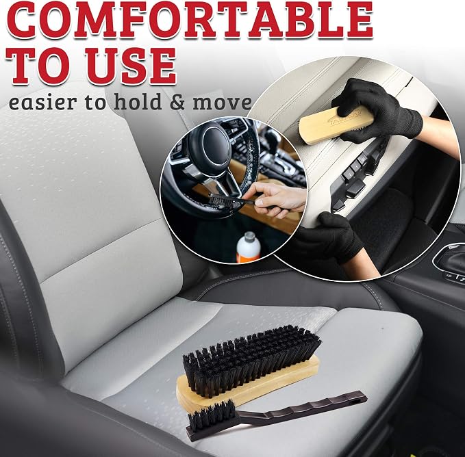 Leather & Textile Shine Brush by TAKAVU, Durable Soft Nylon Bristles, Included - Image 6